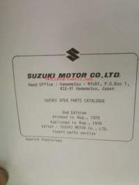 Suzuki DT65D - DT65F- Parts Catalogue -perämoottori varaosaluettelo