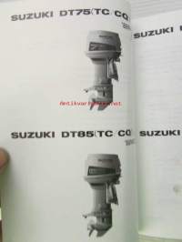 Suzuki DT75/85 - DT75TC/85TC &#039;88-&#039;90 model - DT75CQ/85CQ &#039;88-&#039;90- Parts Catalogue, sis.mikrofilmin -perämoottori varaosaluettelo