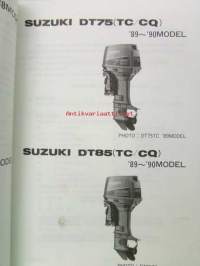 Suzuki DT75/85 - DT75TC/85TC &#039;88-&#039;90 model - DT75CQ/85CQ &#039;88-&#039;90- Parts Catalogue, sis.mikrofilmin -perämoottori varaosaluettelo