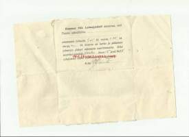 Rauman mlk Lainajyvästö ilmoittaa 1928 , kulkenut postissa