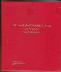 40 mm Ilmatorjuntakanuuna ( 40 ItK Bofors ) kalusto-opas, 1979.Aseen virallisessa suomalaisessa mallimerkinnässä ensimmäinen numero 40 viittaa aseen