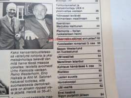 UM Uusi Maailma 1977 nr 14, ilmestynyt 20.7.1977, sis. mm. seur. artikkelit / kuvat / mainokset; Kansikuva Tii Heilimo, Kaustisen kansanmusiikkijuhlat + Konsta