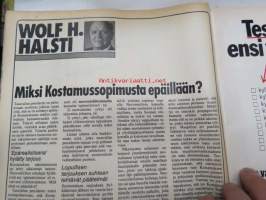 UM Uusi Maailma 1977 nr 14, ilmestynyt 20.7.1977, sis. mm. seur. artikkelit / kuvat / mainokset; Kansikuva Tii Heilimo, Kaustisen kansanmusiikkijuhlat + Konsta