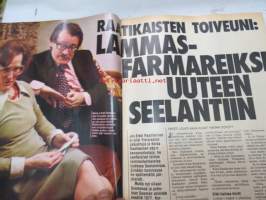 UM Uusi Maailma 1977 nr 13, ilmestynyt 29.6.1977, sis. mm. seur. artikkelit / kuvat / mainokset; Kansikuva Marita Khalaf - pelkää irakilaisen miehensä Sadin