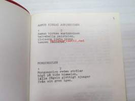 Turun Soitannollinen Seura - Musikaliska Sällskapet i Åbo -laulukirja / sångbok - song book