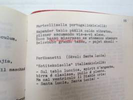 Turun Soitannollinen Seura - Musikaliska Sällskapet i Åbo -laulukirja / sångbok - song book