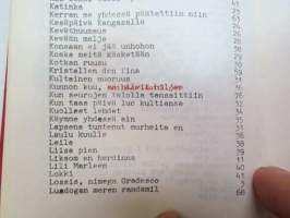Turun Soitannollinen Seura - Musikaliska Sällskapet i Åbo -laulukirja / sångbok - song book