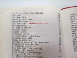 Turun Soitannollinen Seura - Musikaliska Sällskapet i Åbo -laulukirja / sångbok - song book