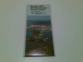 Kuopio 1984 matkailukartta, tourist guide