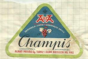 Champis  -   juomaetiketti