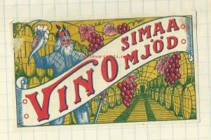 Vino Simaa  -   juomaetiketti