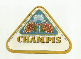 Champis   -   juomaetiketti