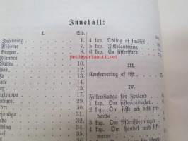 Fiskar och fiskodling 1884, med 21 teckningar -kalat ja kalanviljely - 21 piirroskuvaa, ruotsinkielinen -fishes and fish farming, with 21 pictures, in swedish