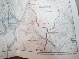 Ylläs-Levi 1:50 000 ulkoilukartta 1985 -outdoor map