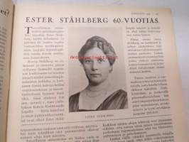 Kotiliesi 1930 nr 5, ilmestynyt 1.3.1930, sis. mm. seur. artikkelit / kuvat / mainokset; Kansikuva &quot;Tytölle tehdään uusi mekko&quot;, Tampella, Yhdistyneet