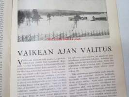 Kotiliesi 1930 nr 5, ilmestynyt 1.3.1930, sis. mm. seur. artikkelit / kuvat / mainokset; Kansikuva &quot;Tytölle tehdään uusi mekko&quot;, Tampella, Yhdistyneet