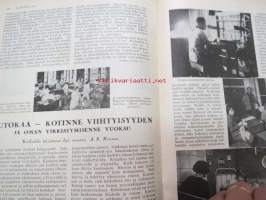 Kotiliesi 1930 nr 5, ilmestynyt 1.3.1930, sis. mm. seur. artikkelit / kuvat / mainokset; Kansikuva &quot;Tytölle tehdään uusi mekko&quot;, Tampella, Yhdistyneet