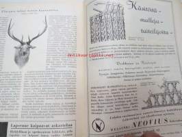 Kotiliesi 1930 nr 5, ilmestynyt 1.3.1930, sis. mm. seur. artikkelit / kuvat / mainokset; Kansikuva &quot;Tytölle tehdään uusi mekko&quot;, Tampella, Yhdistyneet