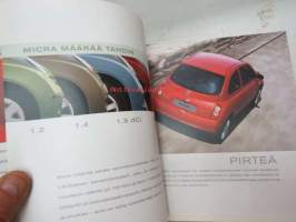 Nissan Micra 2005 -myyntiesite / brochure, in finnish