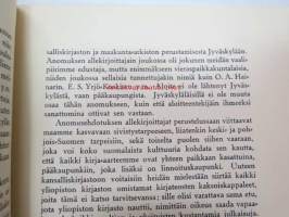 Jyväskylän Tieteellinen Kirjasto - katsaus sen syntyyn ja kehitykseen -Jyväskylä scientific library, it´s creation and development, in finnish