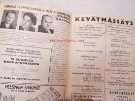Helsingin Kansanteatteri - Työväenteatteri (Ylioppilastalo) Näytäntökausi 1958-1959 -ohjelmakirja -theatre program book