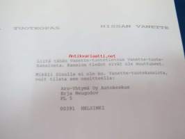 Nissan pakettiautojen tuotekansio / dealer´s van info folder