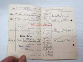 Turun Säästöpankki - Sparbanken i Åbo - Wastakirja / Motbok nr  118150 O.A. Laakso / bank record book