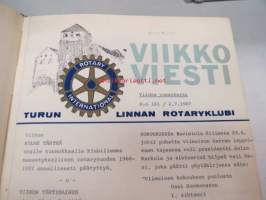 Viikkoviesti - Turun Linnan Rotaryklubi - 1967-68 5. ja 6. vuosikerta yhteissidoksena