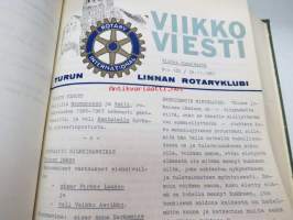 Viikkoviesti - Turun Linnan Rotaryklubi - 1967-68 5. ja 6. vuosikerta yhteissidoksena