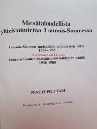 Metsätaloudellista yhteistoimintaa Lounais-Suomessa - Lounais-Suomen metsänhoitoyhdistysten liitto 1938-1988, Lounais-Suomen metsänhoitoyhdistysten säätiö 1938-1988