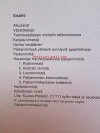 Tverinkarjalaisista nimistä