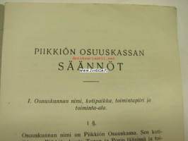 Piikkiön Osuuskassa -säännöt