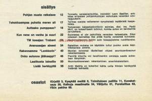 Tekniikan maailma 1965 nr 3 / Katso sisällysluettelo kuvasta,     Avaruusajan aineet, Koeajossa Trabant 601, Kun vene on vanha ja suuri, Puhelinkaapeli -