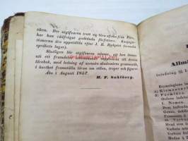 Lärobok i allmän och svensk grammatik för Elementarläroverket i Finland, 1857 -school book in grammar (swedish language)