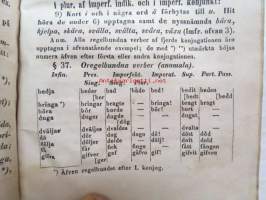 Lärobok i allmän och svensk grammatik för Elementarläroverket i Finland, 1857 -school book in grammar (swedish language)