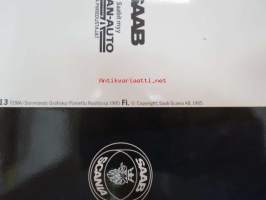 Saab 9000i 16 1986 -myyntiesite / brochure