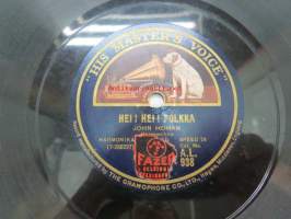 His Masters Voice A.L.938 John Homan - Hei! Hei!, polkka / Suvi, valssi -savikiekkoäänilevy, 78 rpm record