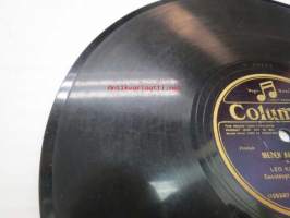 Columbia 7790 Leo Kauppi - Meren aallot / Oi, tyttö tule -savikiekkoäänilevy, 78 rpm record