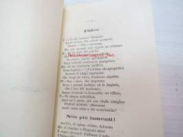 Nugae (Napoli, 1889) - &quot;All signor Prof. Dr. Kaarle Krohn - Il Dono e personale...&quot;) -tekijän henkilökohtaisella omisteella prof. Kaarle Krohnille, italialaisia