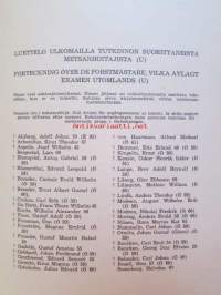 Suomen metsänhoitajat - Finlands forstmästare 1931-1945 Matrikkeli