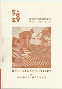 Betonikattotiilet ja niiden käyttö 1959