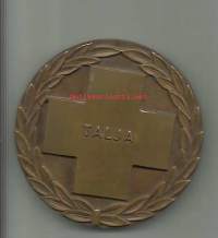 TALJA  mitali 50 mm / Talja 1938–1971 Liikennekulttuurikomitea yhdistyi vuonna 1938 kolme vuotta aiemmin perustettuun Tapaturmantorjuntayhdistykseen sen