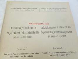 Metsänkäyttöoikeuden rajoitukset yksityistiloilla  1.1. 1931 - 31.12.1934/ Inskränkningarna i rätten atta förfoga över skog å enskilda lägenheter