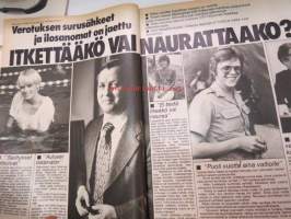 UM Uusi Maailma 1977 nr 22, ilmestynyt 9.11.1977, sis. mm. seur. artikkelit / kuvat / mainokset; Kansikuva Kate O´Mara, Aateluus ei velvoita mihinkään - ainakaan