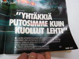 UM Uusi Maailma 1977 nr 22, ilmestynyt 9.11.1977, sis. mm. seur. artikkelit / kuvat / mainokset; Kansikuva Kate O´Mara, Aateluus ei velvoita mihinkään - ainakaan