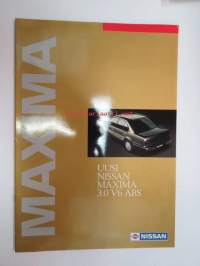 Nissan Maxima QX 3.0 V6 ABS 1992 -myyntiesite / brochure