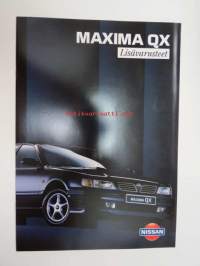 Nissan Maxima QX Lisävarusteet -myyntiesite / brochure