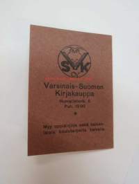 Varsinais-Suomen Kirjakauppa Oy -Lukujärjestys / school´s time timetable