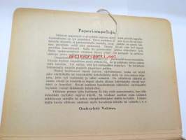 Työskentely lapsille II -pisteltäviä ja ommeltavia malleja, kansio 1920-luvulta, sommitellut Aili Sarkkila -children´s hobby folder