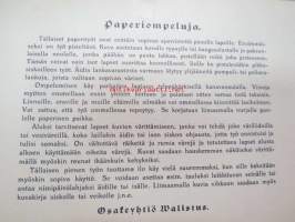 Työskentely lapsille I -pisteltäviä ja ommeltavia malleja, kansio 1920-luvulta, sommitellut Aili Sarkkila -children´s hobby folder